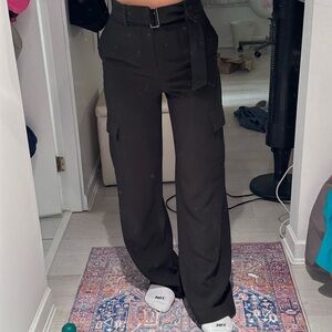 Elegant Black Wide Leg Pants